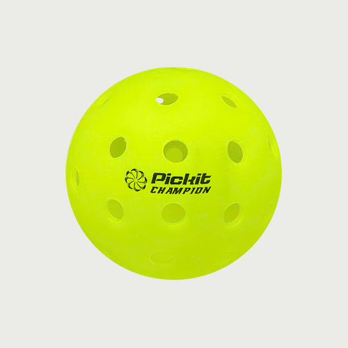 Pickit Champion Pickleball Balls – Indoor & Outdoor – 4 or 60 Pack
