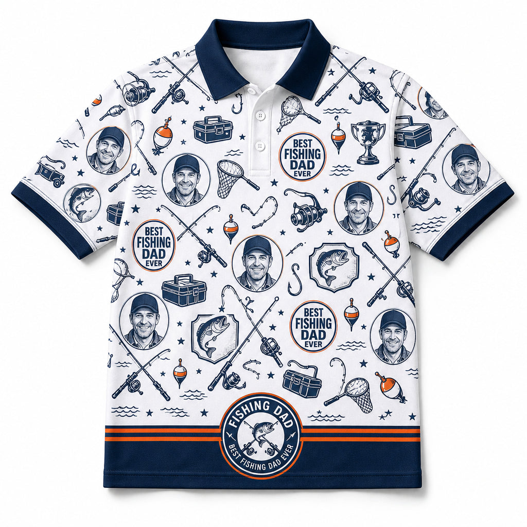 Fishing Dad AOP Polo - Hero