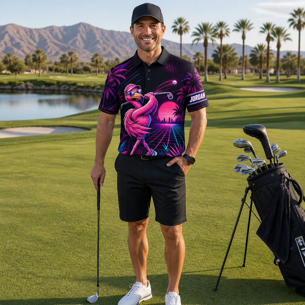 Neon Flamingo Golfer AOP Polo (Custom Name) - Personalized Polo shirt - All over printed 513ce38a-40a3-481d-b711-0d315e52fc45.jpg