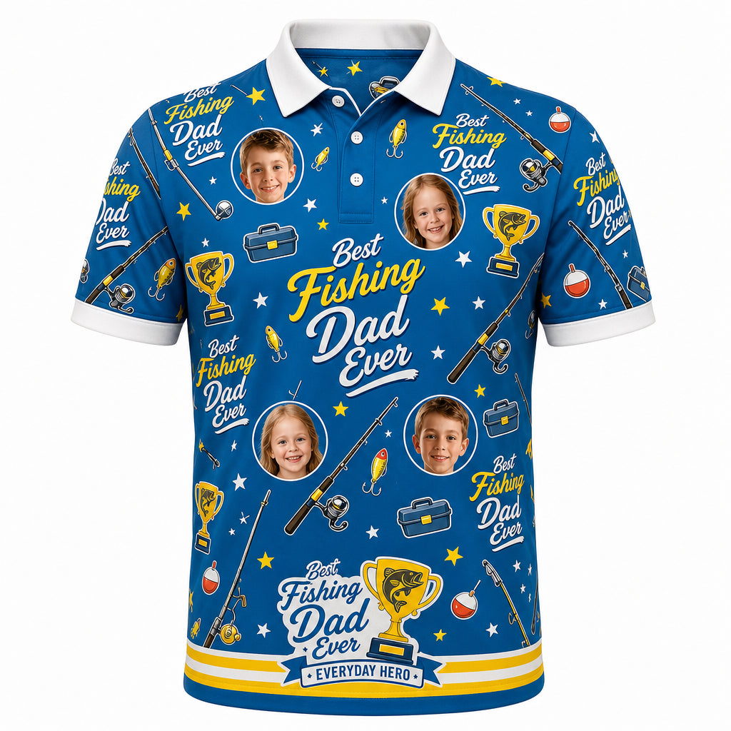 Best Dad Ever Fishing Polo - Hero