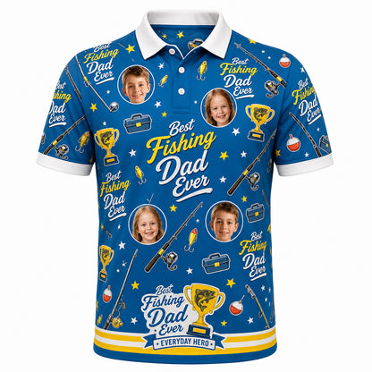 Best Dad Ever Fishing Polo - Hero