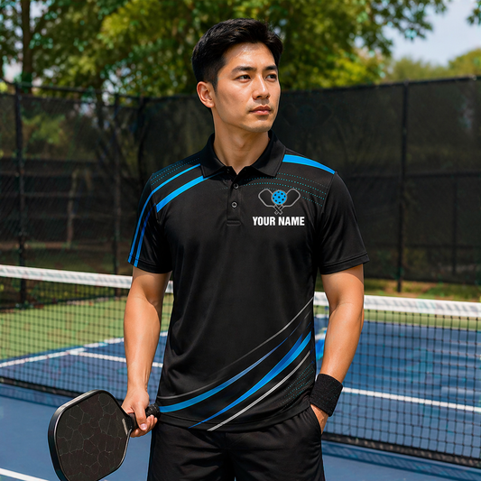 Custom Pickleball Polo Shirt with Name