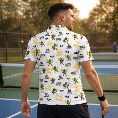 Funny Pickleball Dinks and Drinks Polo Shirt Custom Name Pickleball Performance