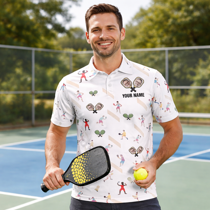 Custom Name Photo Face Player Pattern Print