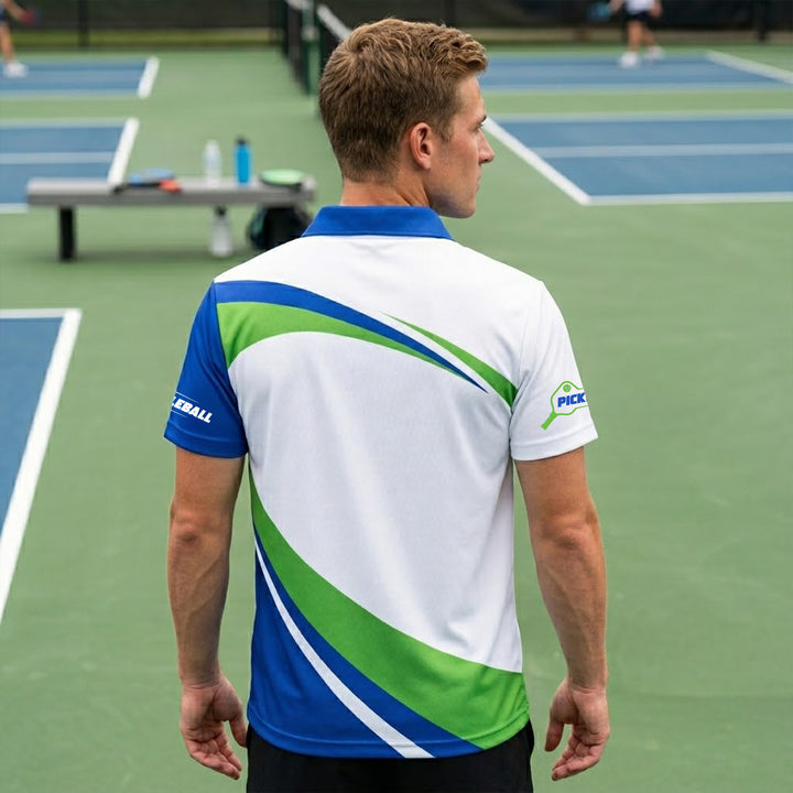 Personalized Pickleball Polo Shirt Funny Pickle Ballin Cactus Graphic Custom Name Sport Performance Tee