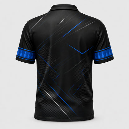 Custom Bowling Team Polo — Name & Team - Back view