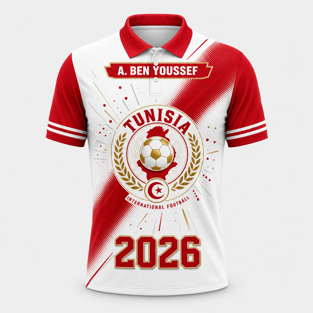 TUNISIA — INTERNATIONAL FOOTBALL — 2026 - Personalized Polo shirt - All over printed 5f8e6f88-c84d-4317-a26e-617b9de15b8f.png