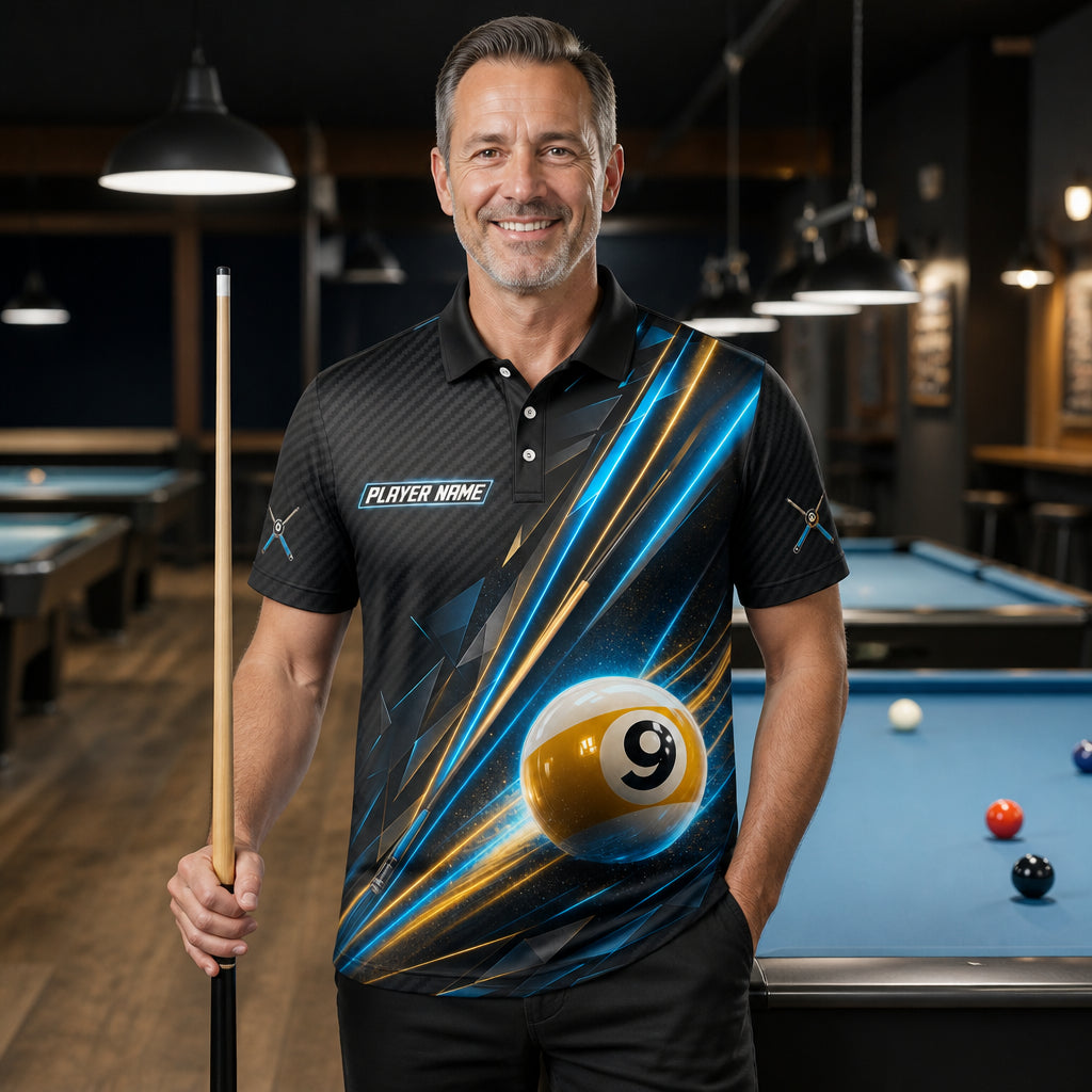 Custom 9-Ball Team Polo – Name & Team - Lifestyle 1