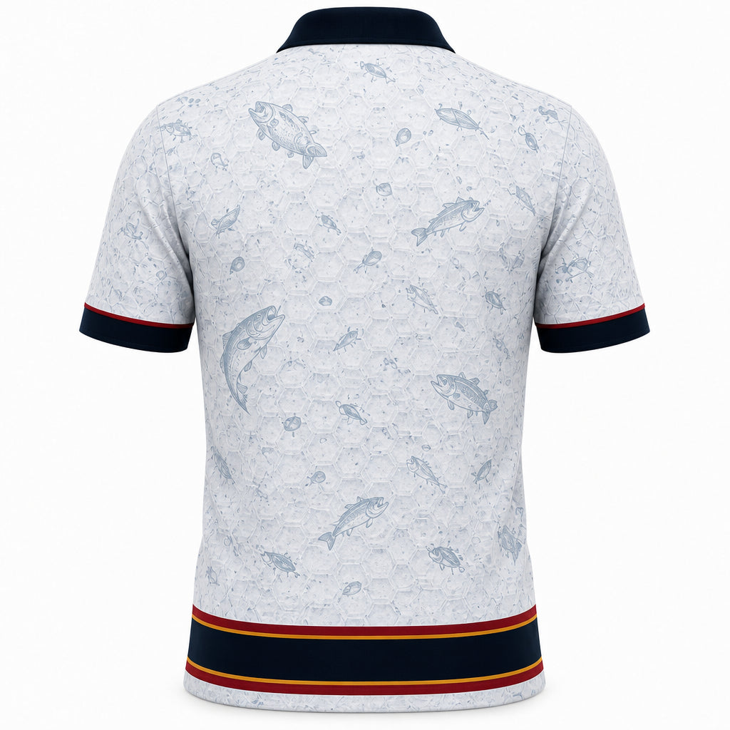 Maryland Flag Eagle Fishing Polo - Back view