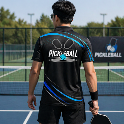 Custom Pickleball Polo Shirt with Name