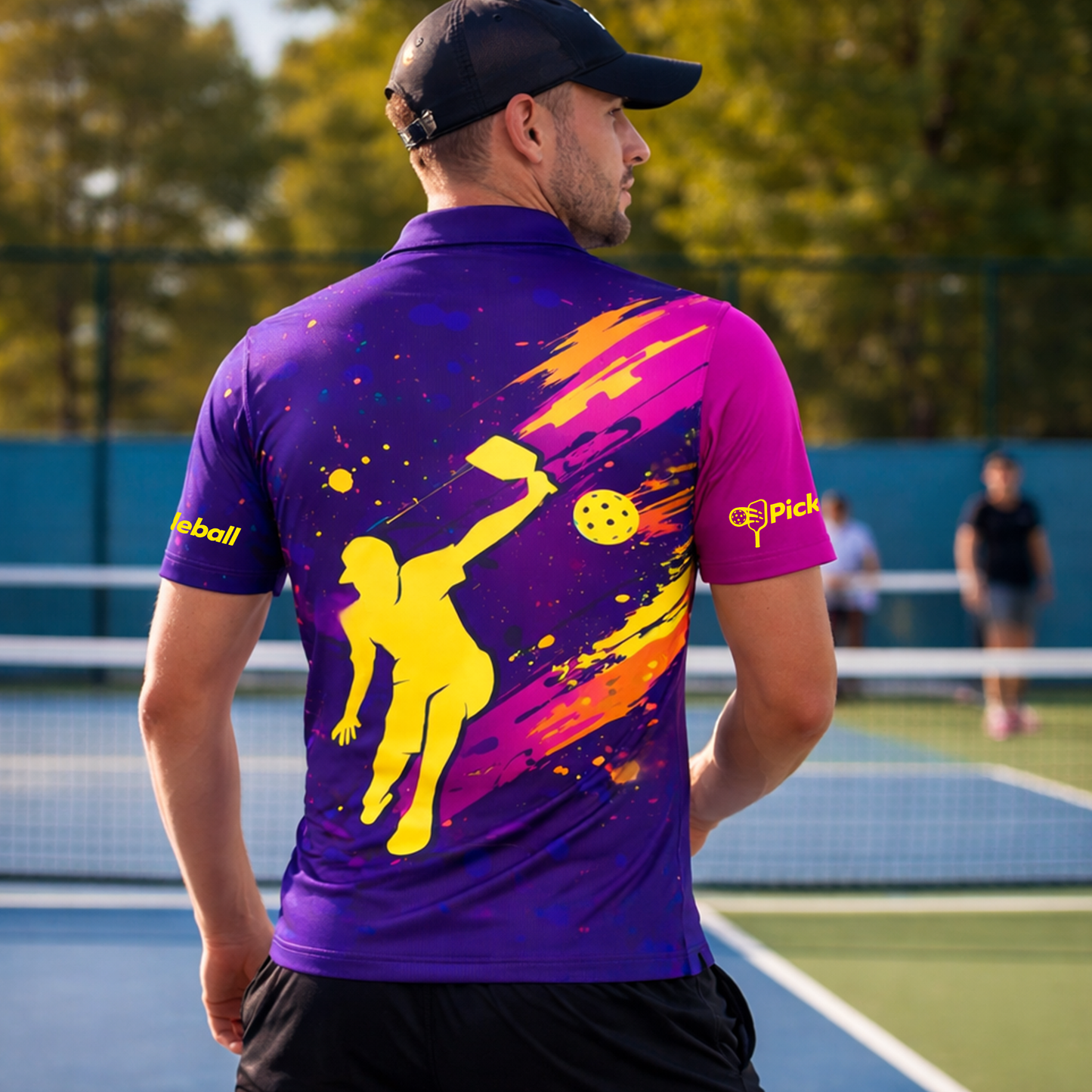 Pickleball Polo Shirt Personalized Name Sport Performance Shirt Unisex Athletic Gift