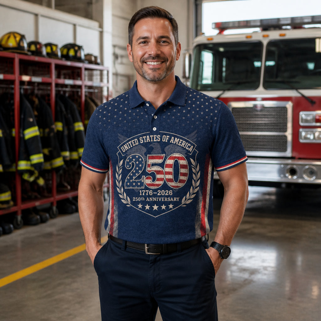 UNITED STATES OF AMERICA • 250 • 1776–2026 • 250th Anniversary - Polo shirt - All over printed 6e21afe4-5175-4bb3-a555-6f36d7d6f635.jpg