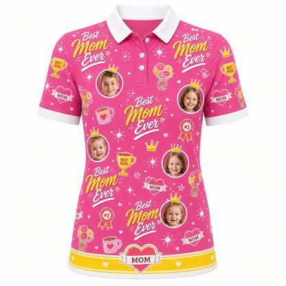 Best Mom Ever Photo Polo - Hero