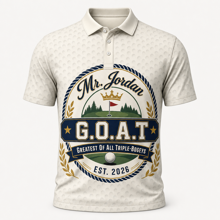 [Name] — Est. [Year] — Golf GOAT - Personalized Polo shirt - All over printed 6f53cfbf-2010-4ae3-9742-07d4679b2b33.png