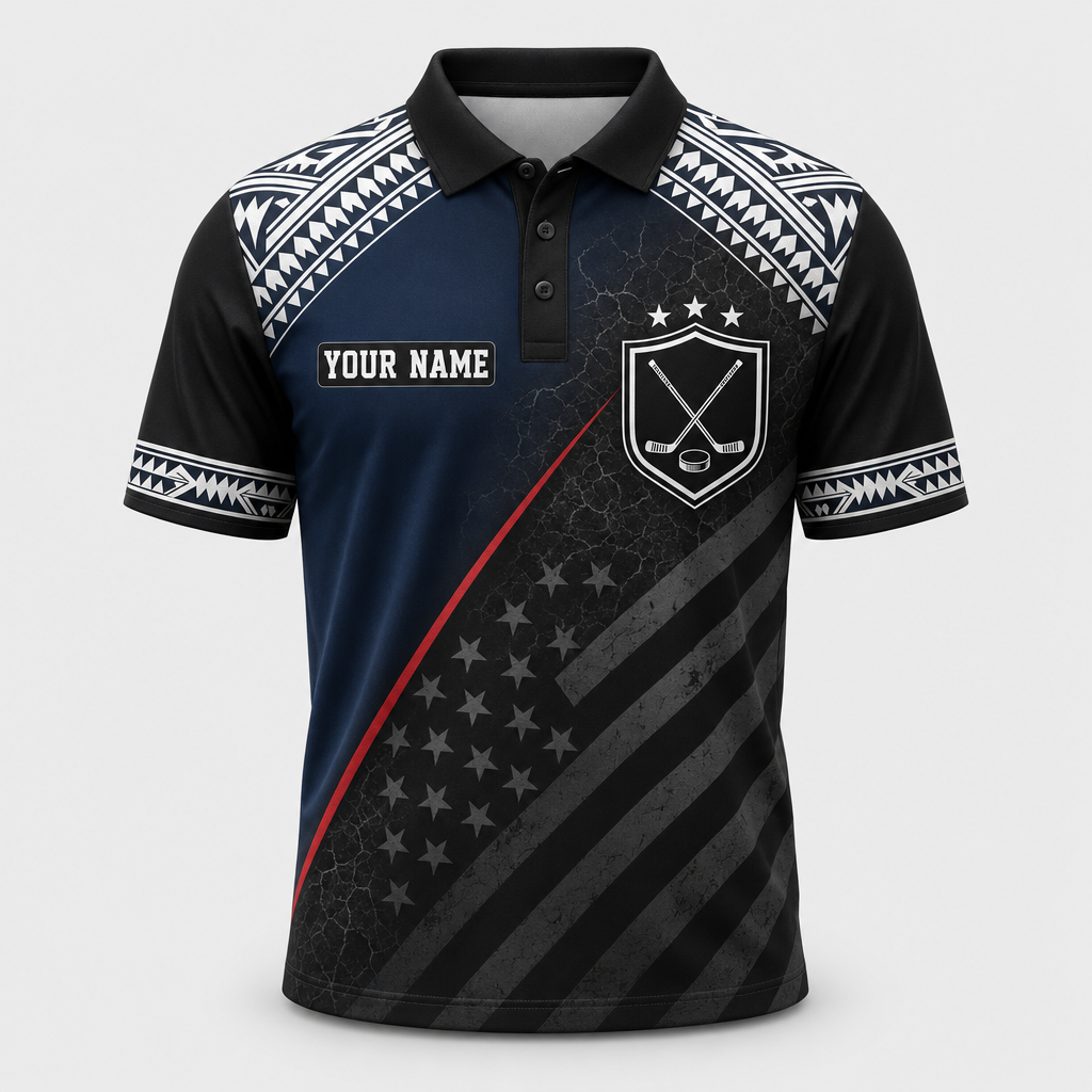 Personalized Polynesian Hockey Crest AOP Polo - Personalized Polo shirt - All over printed 78e7924f-4e12-47f5-93b5-c936096f6e9d.png