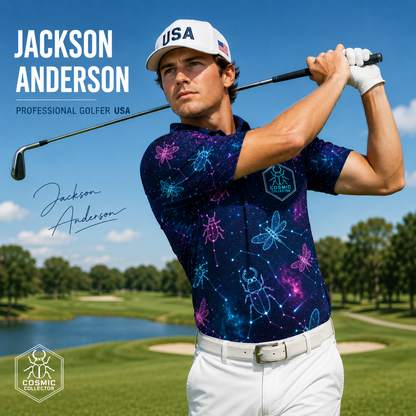 Personalized Name Golf Polo Shirt - Custom Photo All Over Print