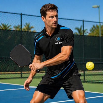 Custom Pickleball Polo Shirt with Name