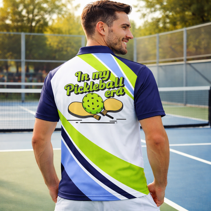 Pickleball Polo Shirt Custom Name In My Pickleball Era Sport Shirt Men Women Performance Tee