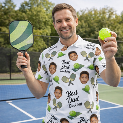 Custom Photo Face Paddle Ball Moisture Wicking