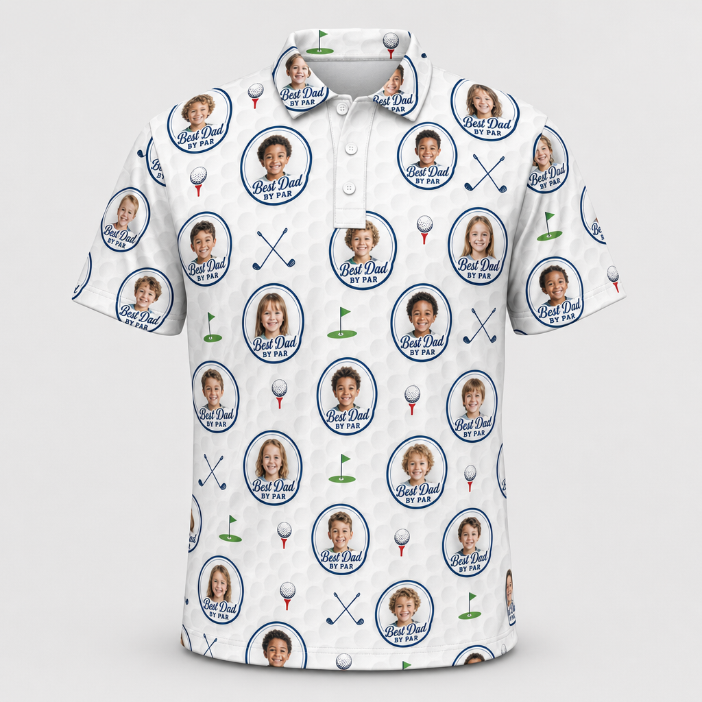HAPPY 1ST FATHER'S DAY — LOVE YOU FORE-EVER - Personalized Polo shirt - All over printed 7b3b92a1-aca3-4b12-905f-16661d887bdd.png