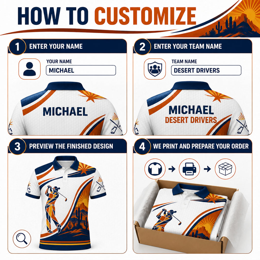 Arizona Golf Polo - How to customize