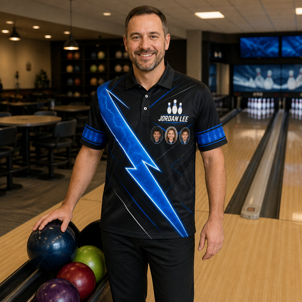 Custom Bowling Team Polo — Name & Team - Lifestyle 2