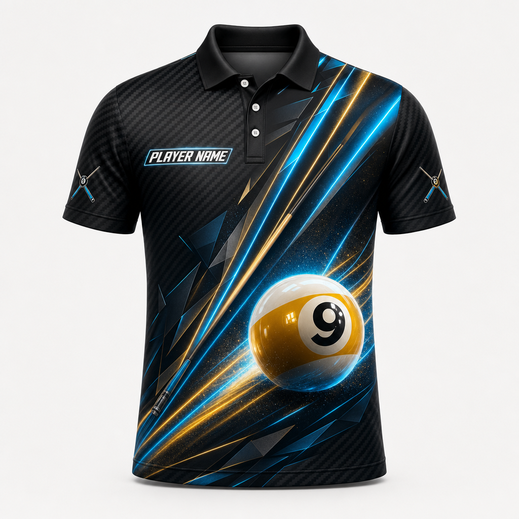 Custom 9-Ball Team Polo – Name & Team - Hero