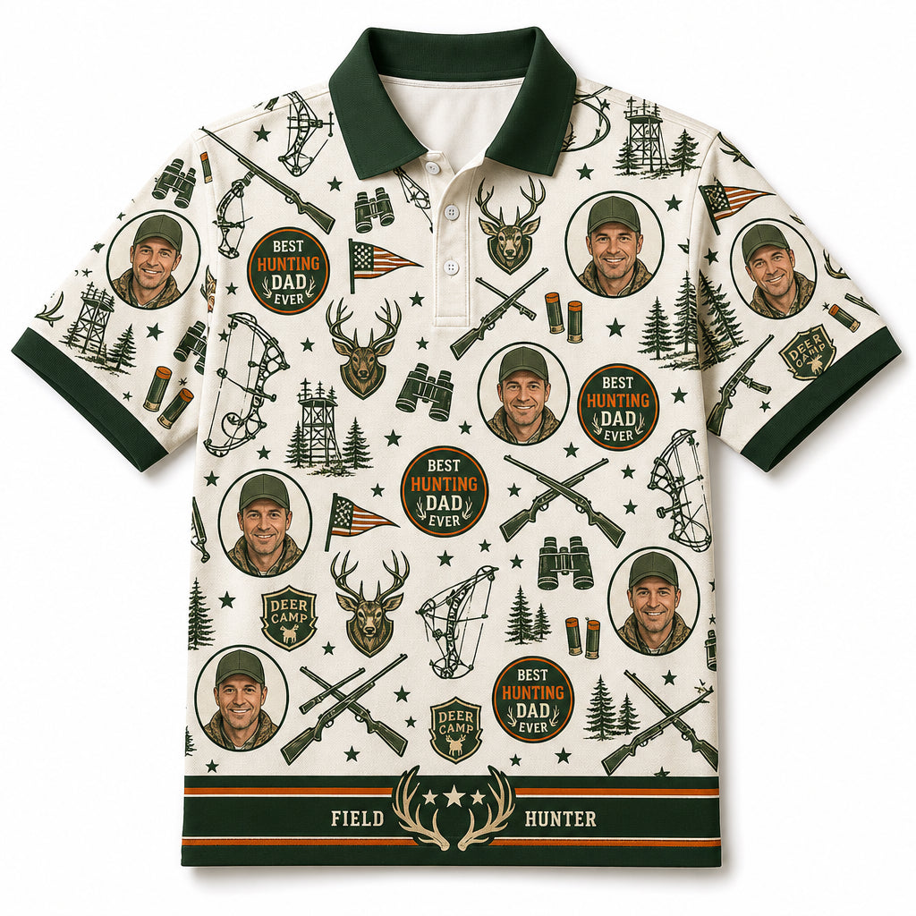 Hunting Dad AOP Polo - Hero
