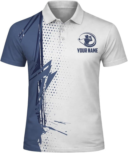 Custom Golf Team Polo Shirt for Men Women Personalized Name