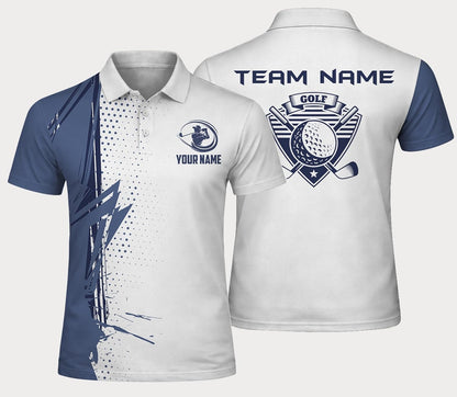 Custom Golf Team Polo Shirt for Men Women Personalized Name