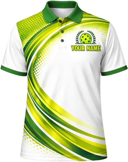 Custom Name Pickleball Grandpa Polo Shirt Funny Pickleball Grandpa Gift Performance Polo Black