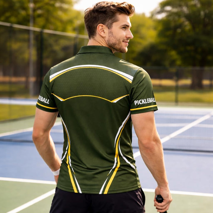Custom Name Pickleball Polo Shirt Dink or Die Skull Design Breathable Polyester Sport Polo for Men and Women