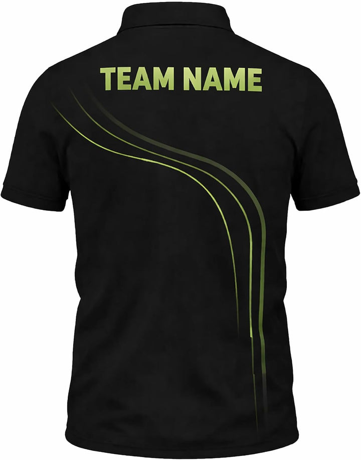 Funny Golf Polo Shirt Happy Pill Golf Ball Capsule Custom Name Performance Polo for Men Women Black