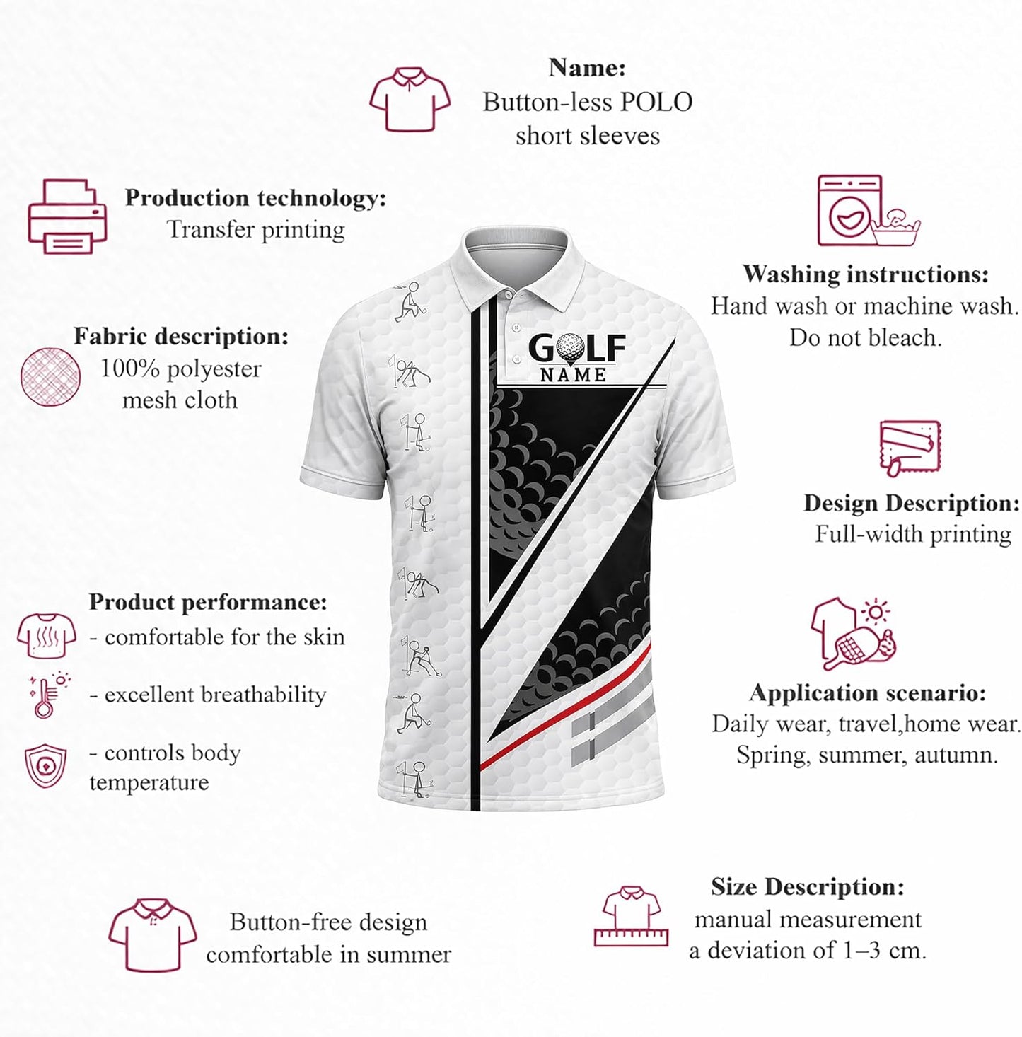 Funny Golf Polo Shirt It Takes A Lot of Balls to Golf The Way I Do Custom Name Performance Golf Shirt Black