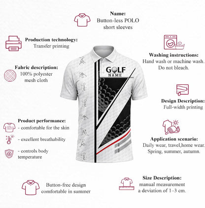 Funny Golf Polo Shirt It Takes A Lot of Balls to Golf The Way I Do Custom Name Performance Golf Shirt Black