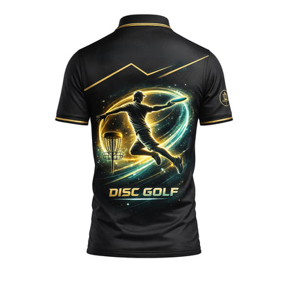 Personalized Disc Golf Polo Shirt Custom Name Performance Disc Golf Jersey