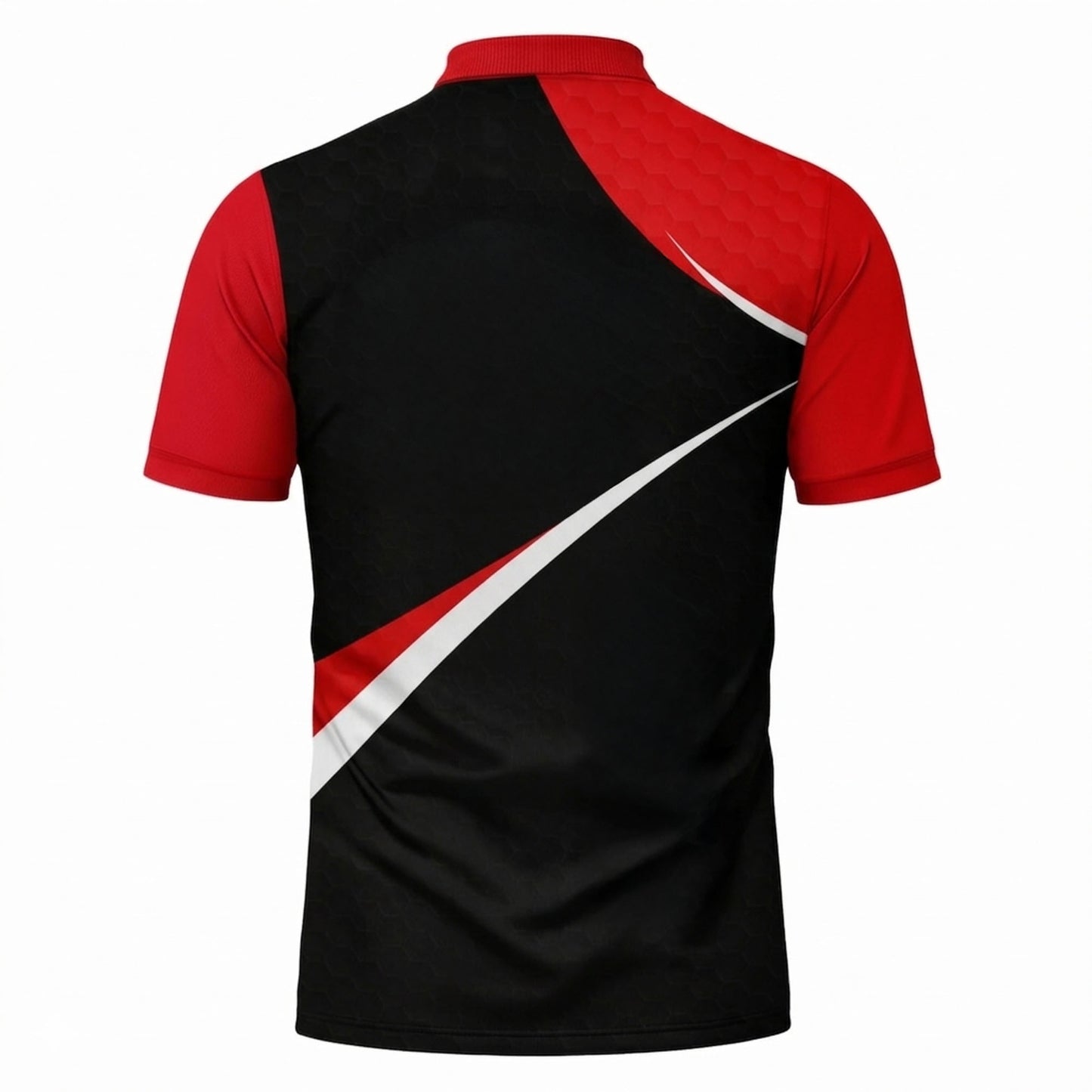 Custom Golf Polo Shirt Personalized Name Performance Golf Shirt Breathable Athletic Polo Black Red