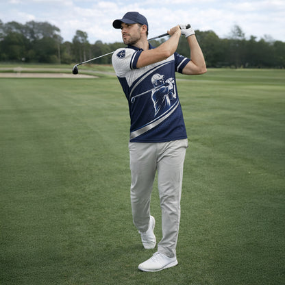 Golf Club Polo Shirt Men Women 3D Golfer Swing Performance All Over Print Sport Shirt