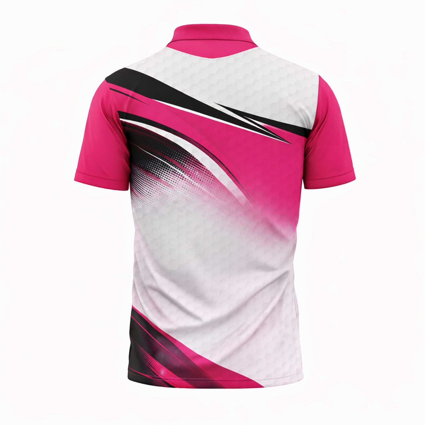 Women Golf Polo Shirt Pink Black Performance Shirt Golf Swing Graphic Athletic Polo