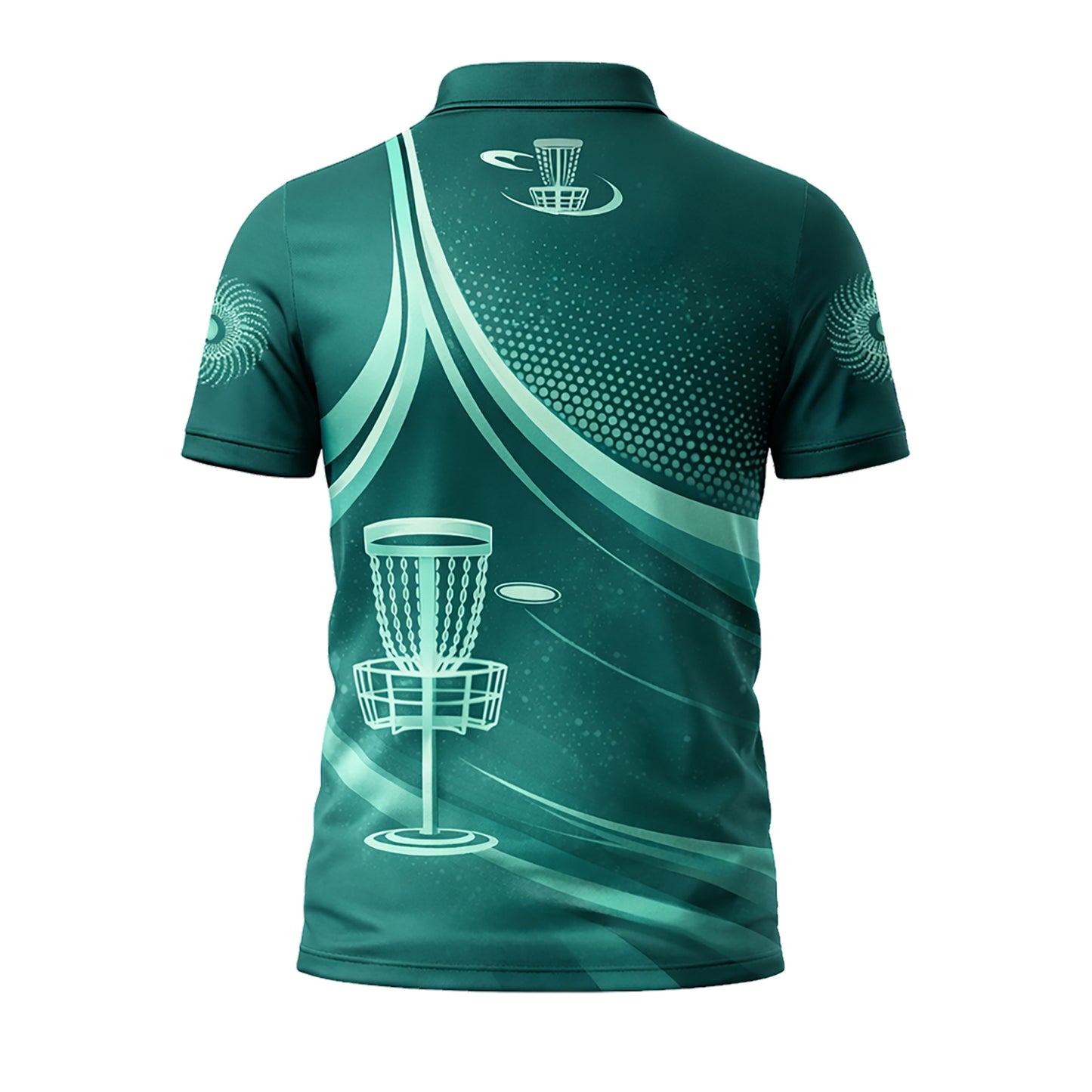 Disc Golf Polo Shirt Custom Name Frisbee Basket Player Performance All Over Print Sport Shirt