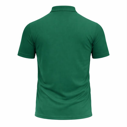 Golf Polo Shirt Personalized Name Green Gradient Golfer Swing Performance Polo Unisex