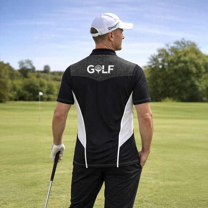 Funny Golf Polo Shirt Cartoon Golf Ball Grandpa Personalized Name Cute Golfer Performance Polo Men Women