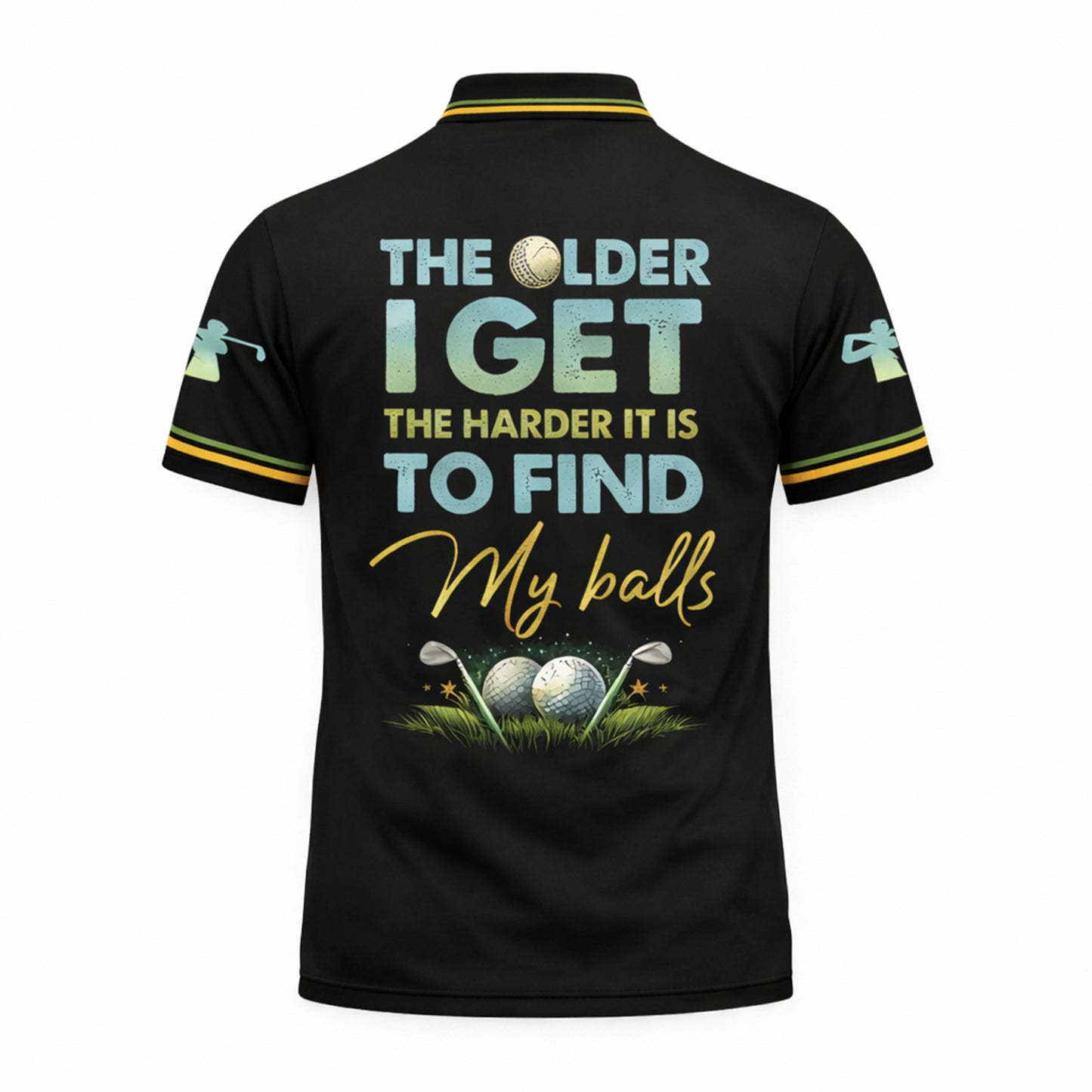 Funny Golf Polo Shirt Custom Name Golfer Shirt The Older I Get Golfing Humor Shirt Men Golf Gift