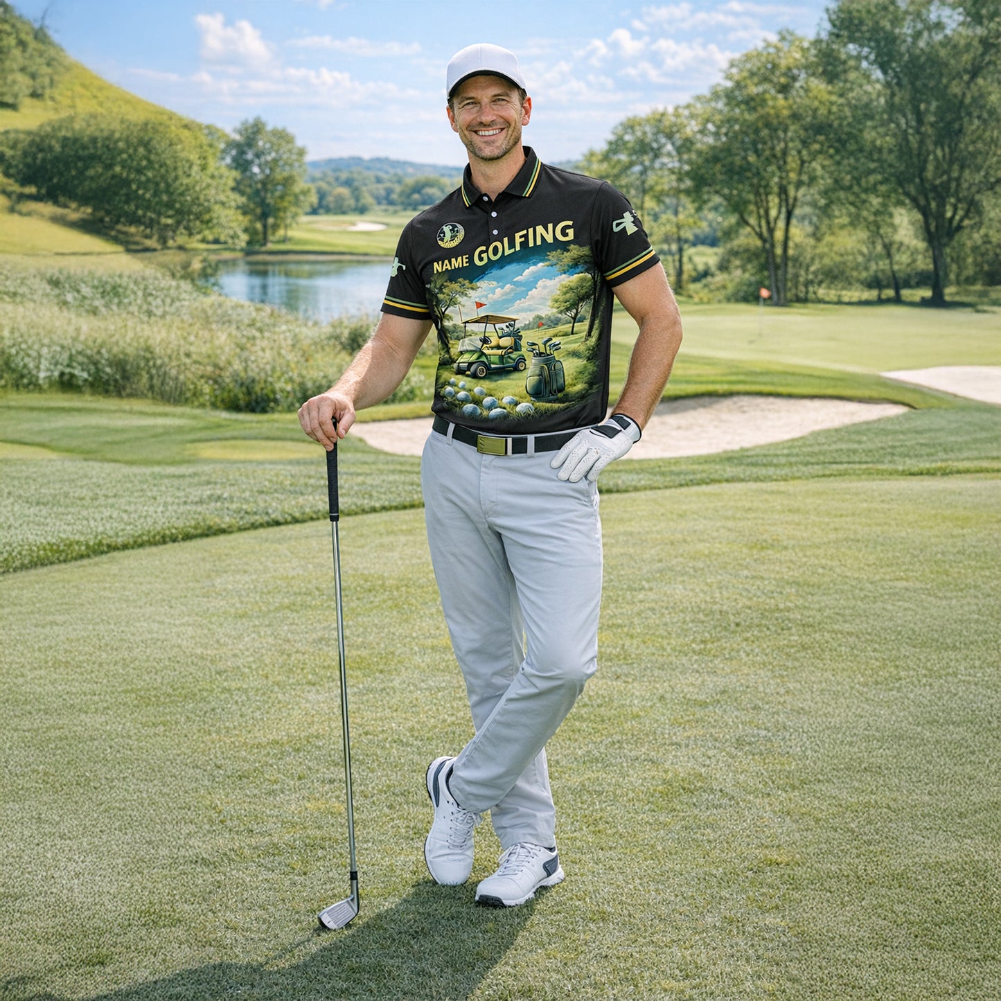 Funny Golf Polo Shirt Custom Name Golfer Shirt The Older I Get Golfing Humor Shirt Men Golf Gift