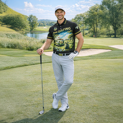 Funny Golf Polo Shirt Custom Name Golfer Shirt The Older I Get Golfing Humor Shirt Men Golf Gift