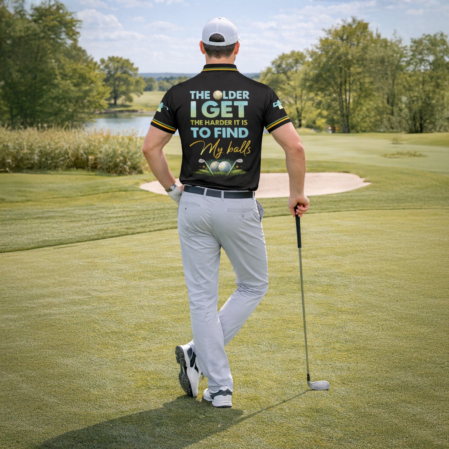 Funny Golf Polo Shirt Custom Name Golfer Shirt The Older I Get Golfing Humor Shirt Men Golf Gift