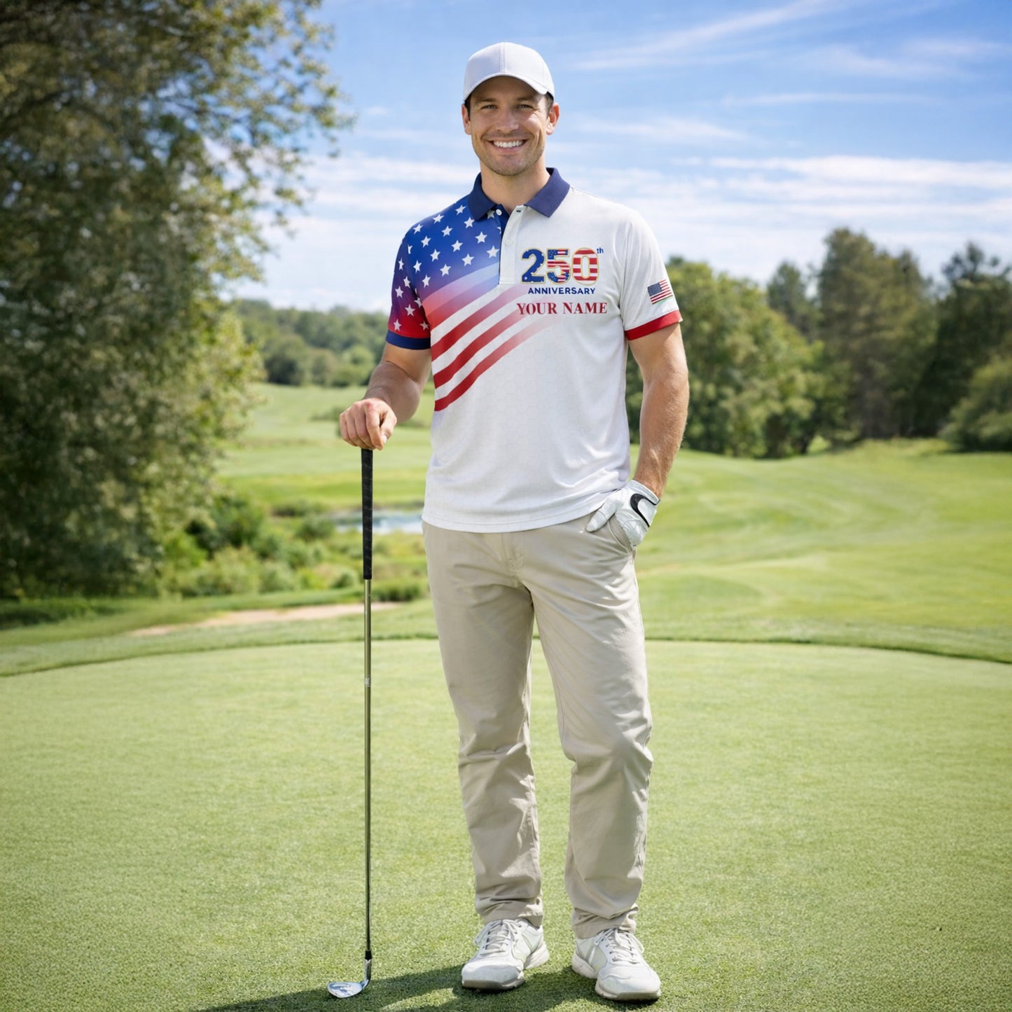Funny Golf Polo Shirt Custom Name I Hate Golf Nice Shot I Love Golf Performance Shirt Men