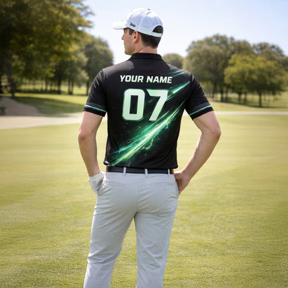 Custom Golf Polo Shirt Personalized Name Number Funny Golf Shirt I d Tap That Design Performance Polo
