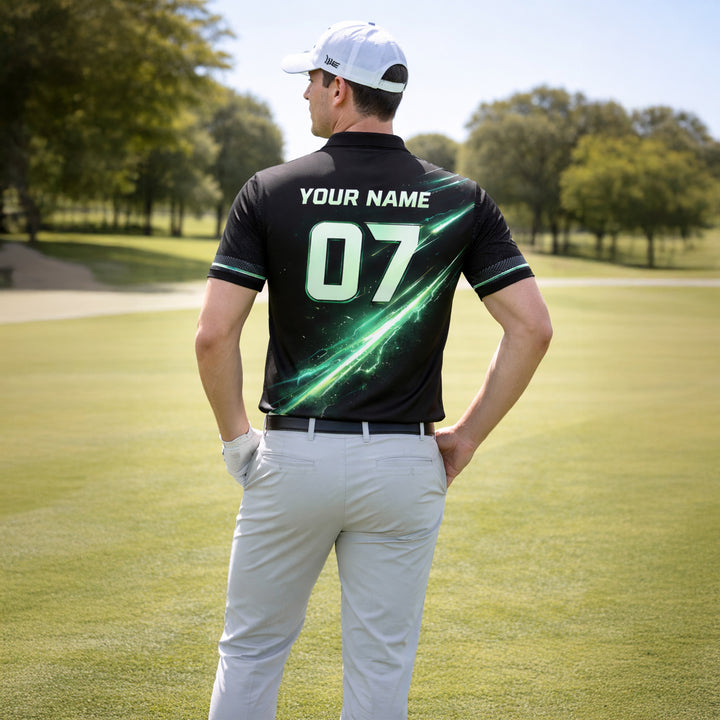 Custom Golf Polo Shirt Personalized Name Number Funny Golf Shirt I d Tap That Design Performance Polo