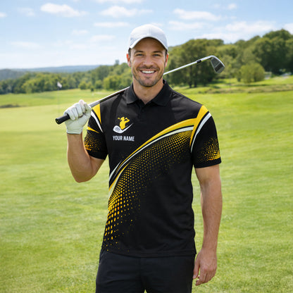 Funny Golf Polo Shirt Custom Name Dear Liver Today Will Be A Rough One Performance Shirt Men